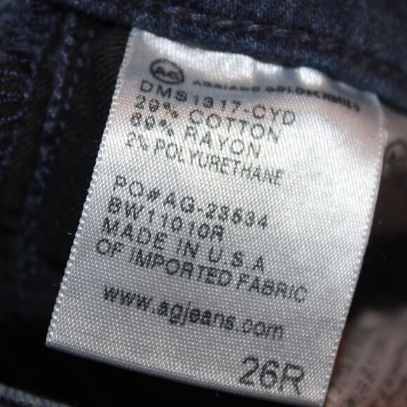 AG Adriano Goldschmied slim Straight Jeans Women 26 - Picture 10 of 13